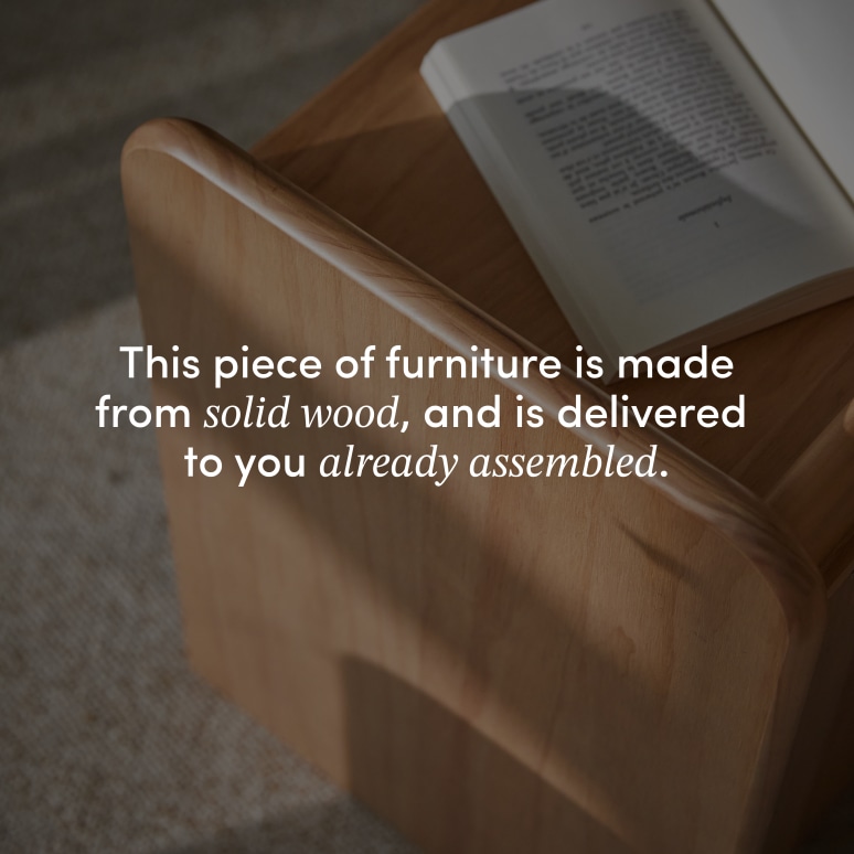 Alfie - Solid pine bedside table