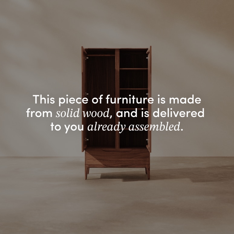 Gabrielle - Solid mango wood wardrobe