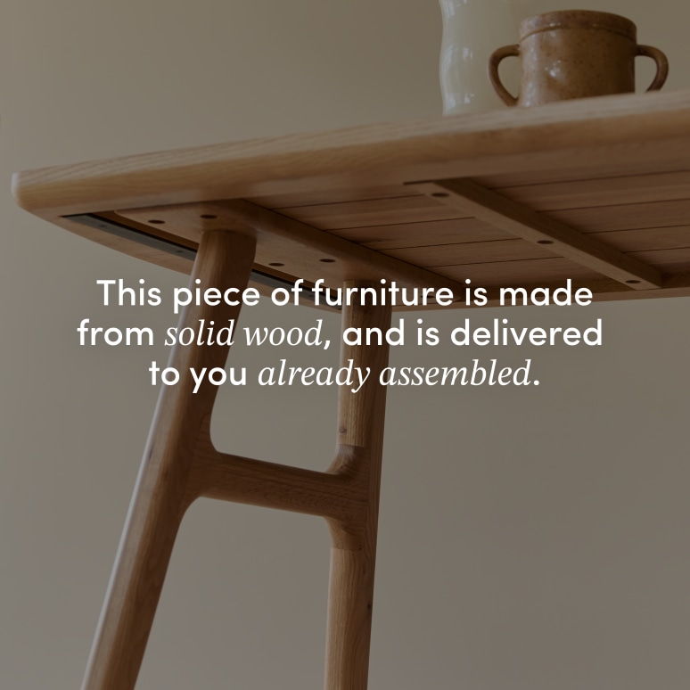 Alba - Solid oak bar table for 4-6 people