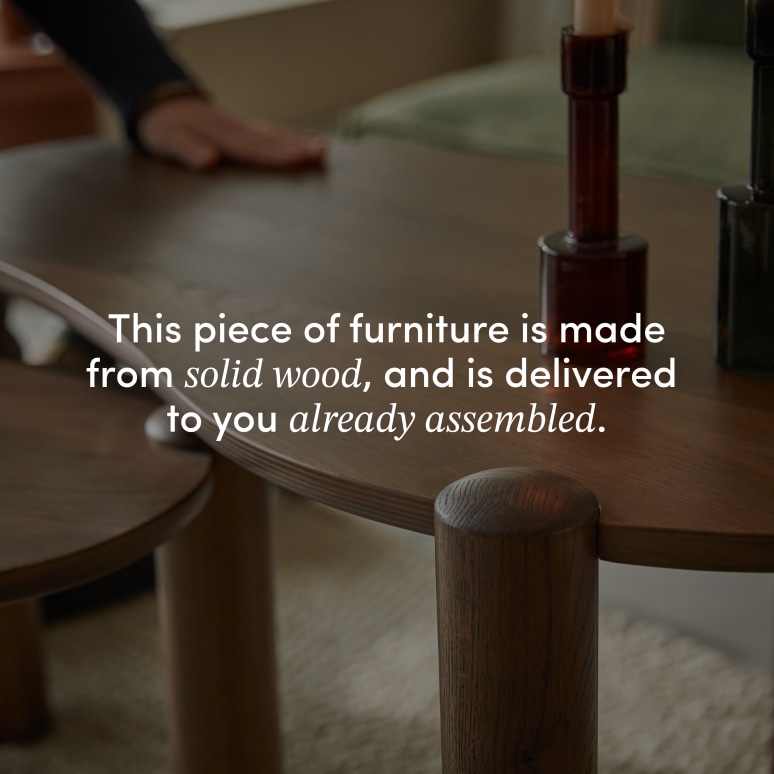 Nora - Coffee Table in solid oak, low version