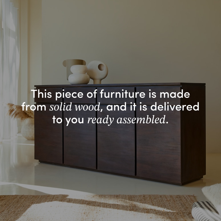 Eva - Solid mahogany sideboard 200 cm