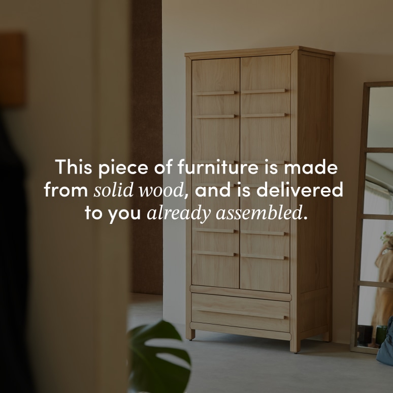 Qong - Solid pine hallway cupboard