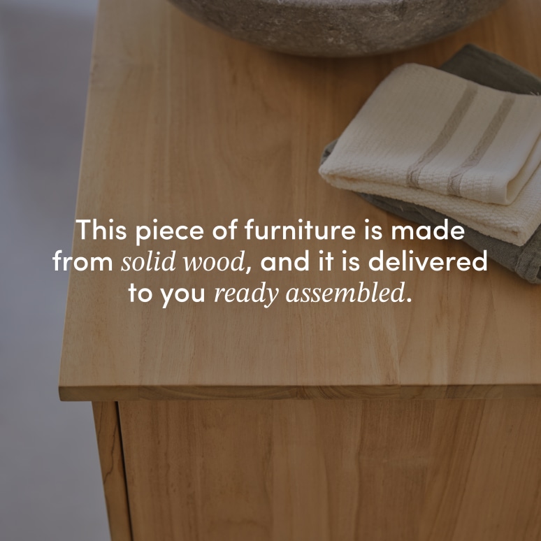 Soho - Solid teak vanity unit 165 cm