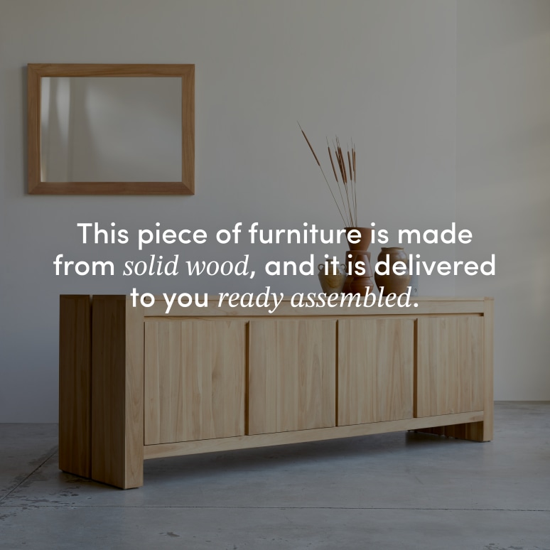 Eden - Solid teak sideboard 210 cm