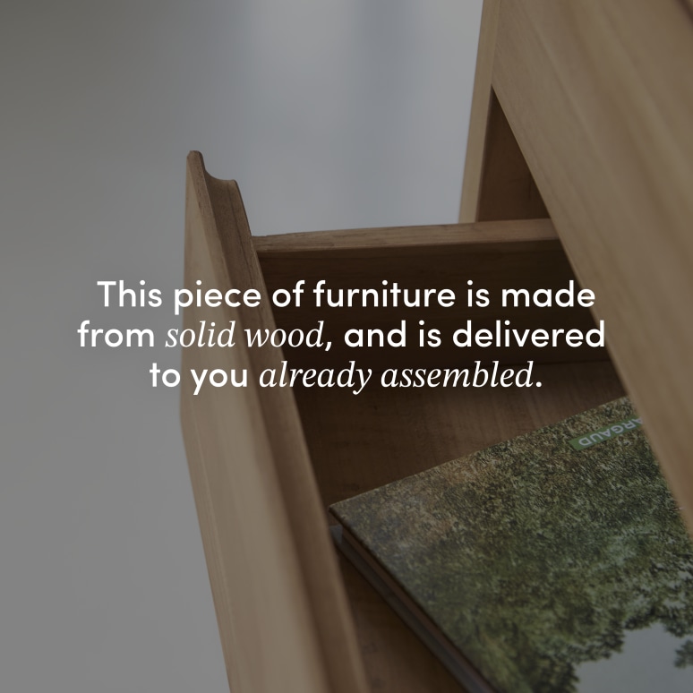 Eden - Bedside Table in solid teak, 3 drawers