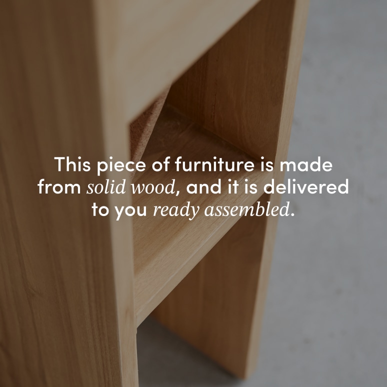 Eden - Bedside table in solid teak