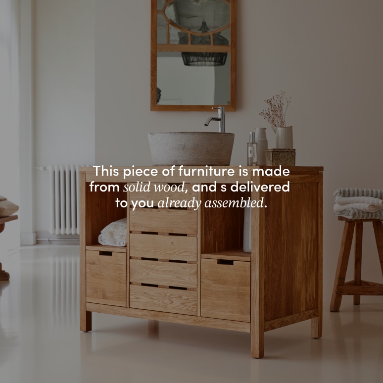 Serena - Solid Oak 39" Single Vanity