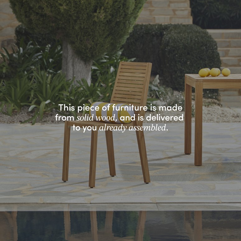 Téo - Garden set in solid teak - 6 seats