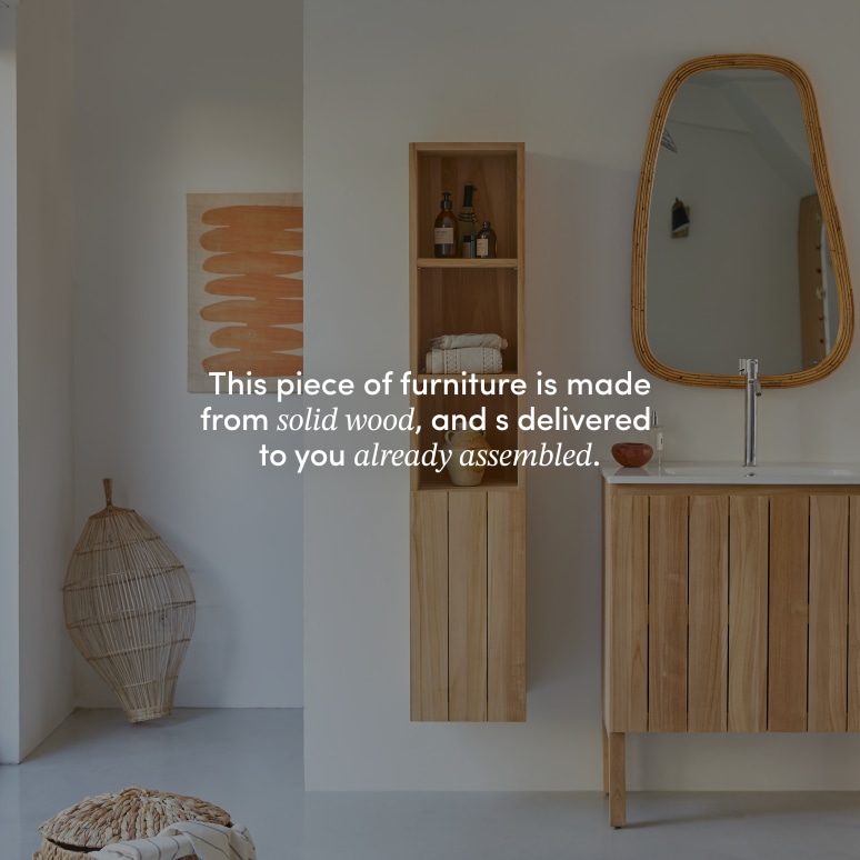 Jill - Solid Teak Column