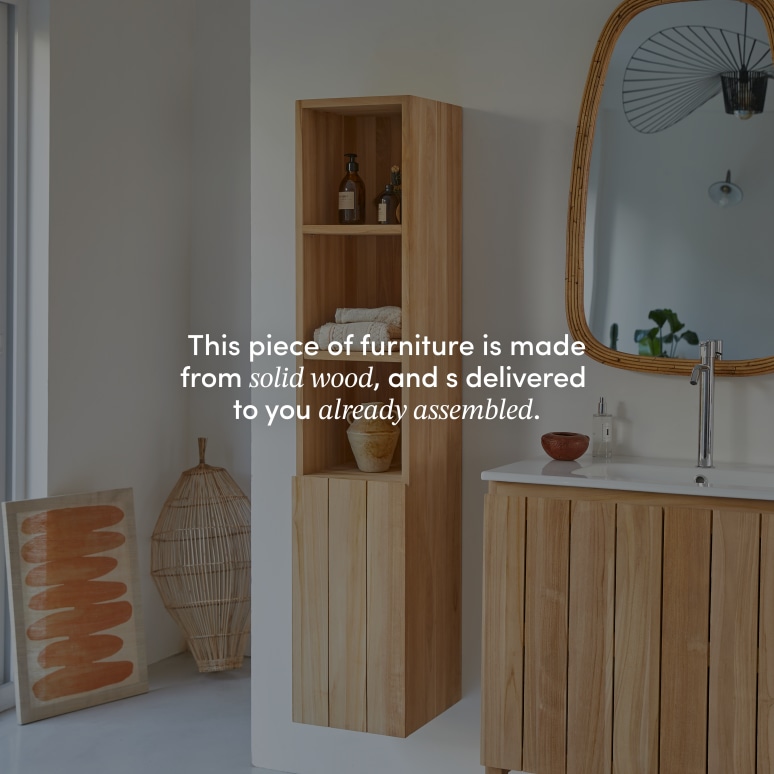 Jill - Solid Teak Column