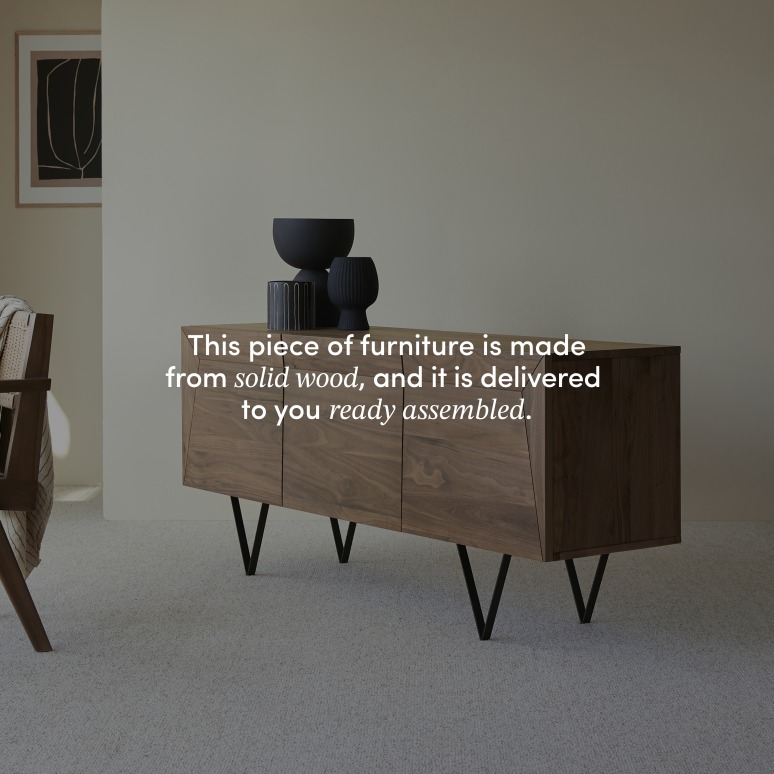 Metric - Solid Walnut Sideboard