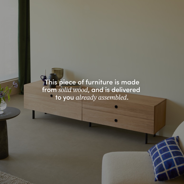 Jeanne - Solid Oak TV Stand