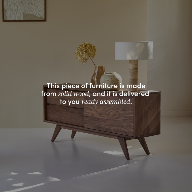 Esmée - Solid Walnut TV Stand