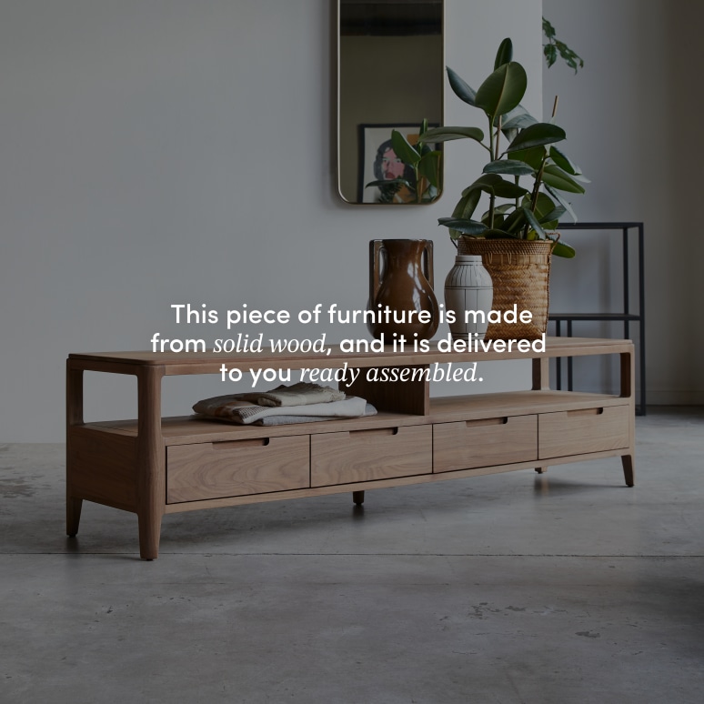 Arto - Solid Walnut TV Stand