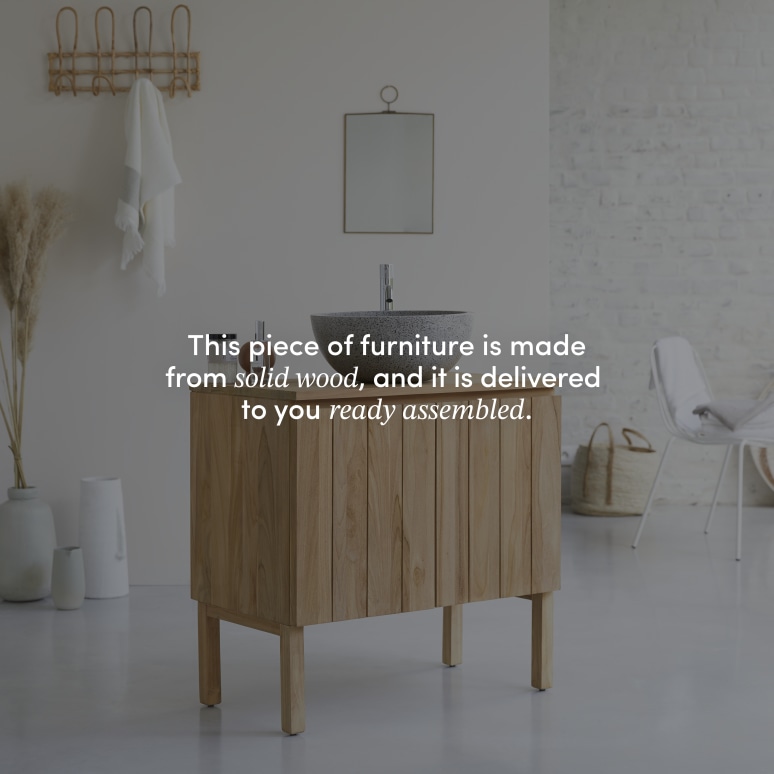 Jill - Solid Teak 32" Single Vanity