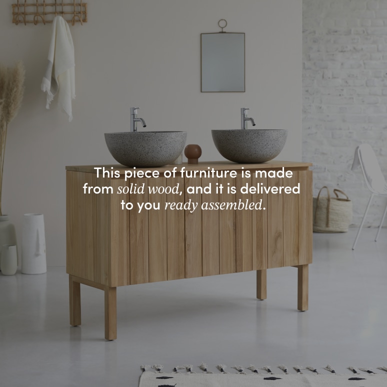 Jill - Solid Teak 48" Double Vanity