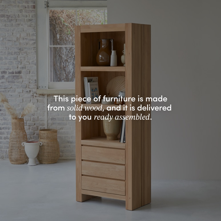 Eden - Solid Oak Bookcase