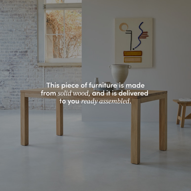 Eden - Solid knot-free Oak Table