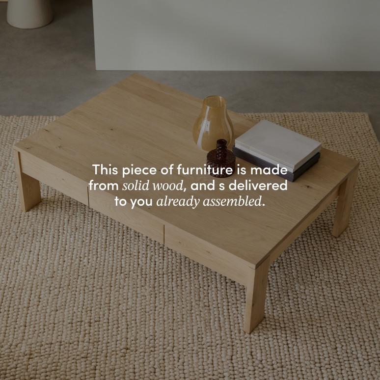 Eden - Solid Oak Coffee Table