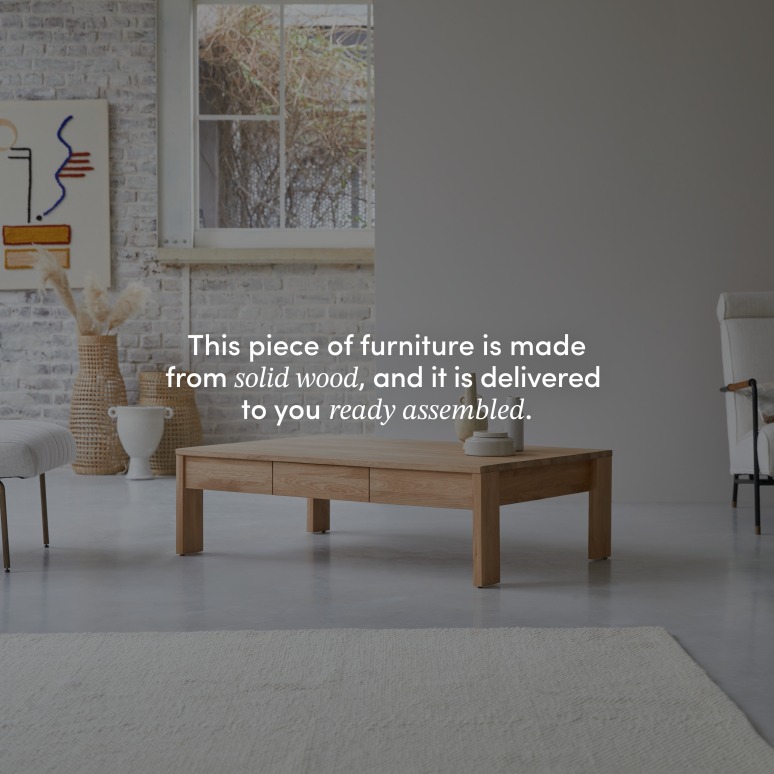 Eden - Solid Oak Coffee Table