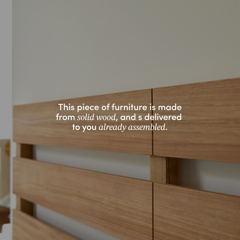 Urbain - Solid Teak Single Size Headboard 