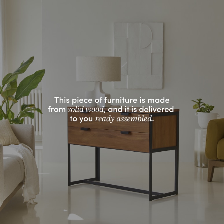 Urban - Solid Acacia and Metal Console Table