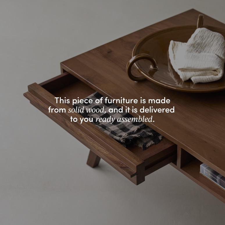 Niels - Solid Acacia Coffee Table