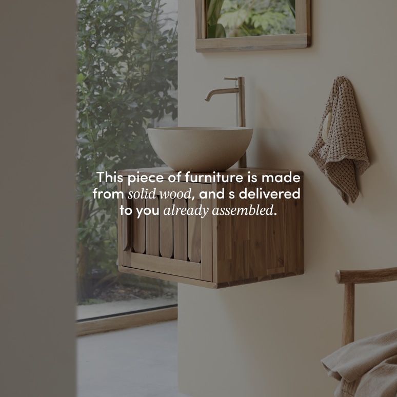 Lila - Solid Acacia 20" Single Vanity