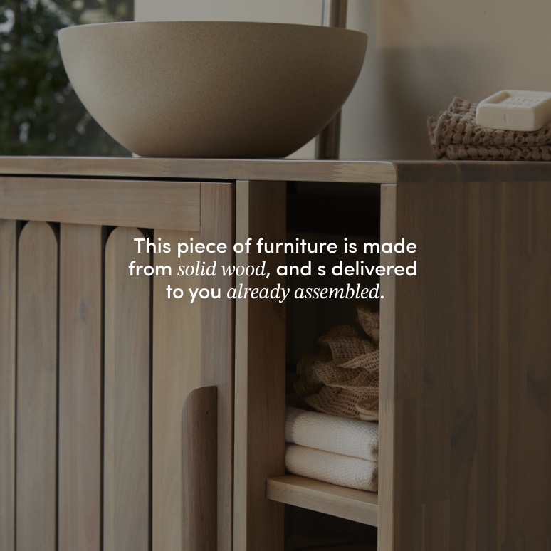 Lila - Solid Acacia 32" Wall-Mounted Single Vanity