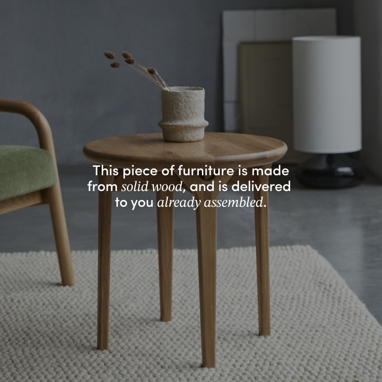 Clara - Solid oak end table