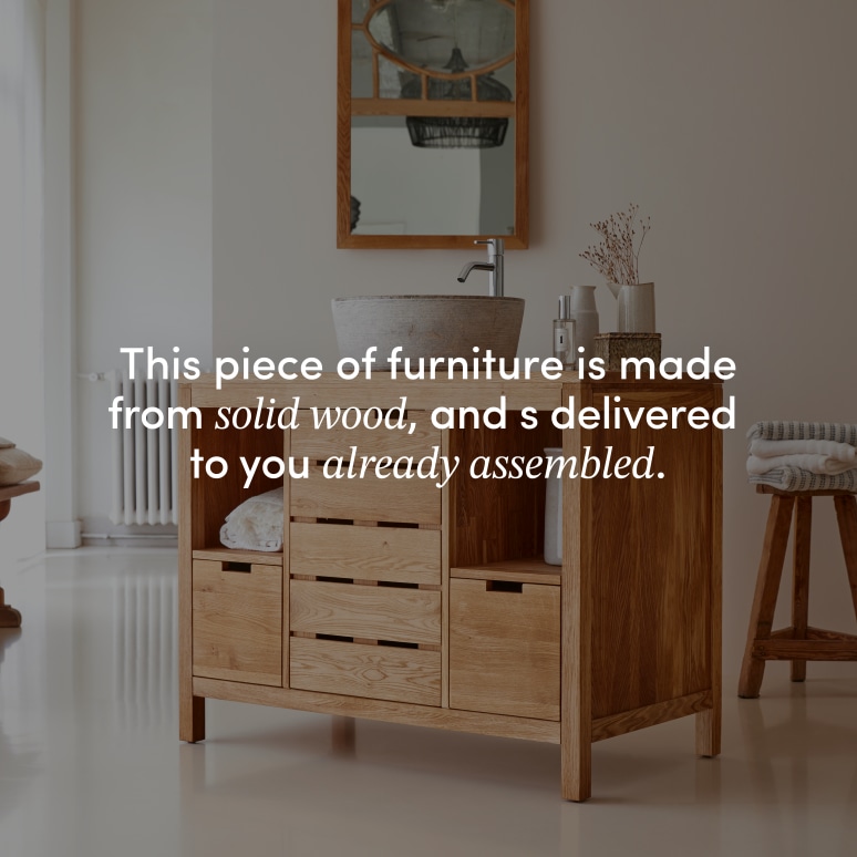 Serena - Solid Oak 39" Single Vanity