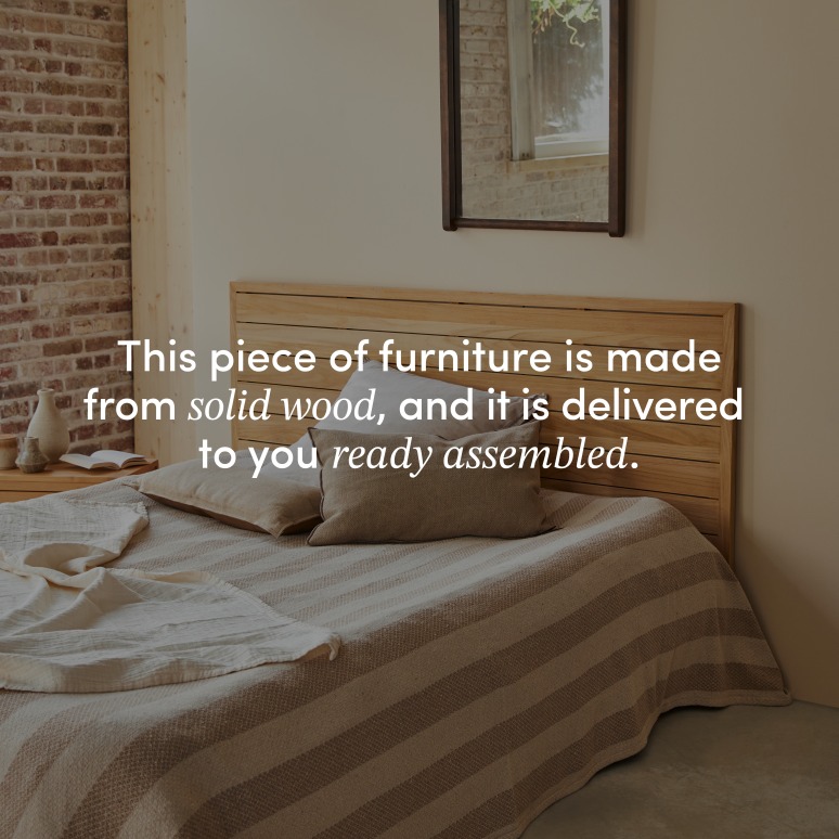 Minimalys - Solid Teak Queen Size Headboard