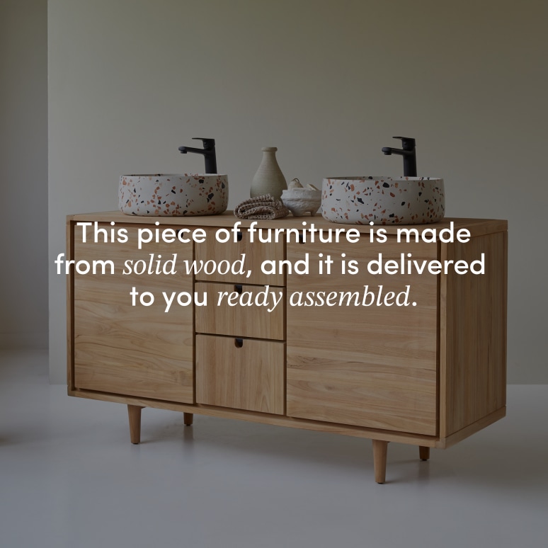 Jonàk - Solid Teak 57" Double Vanity