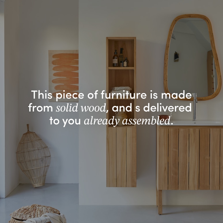 Jill - Solid Teak Column