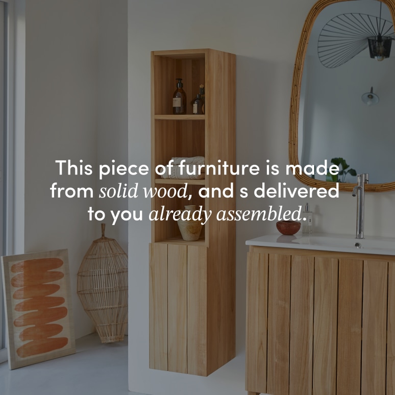 Jill - Solid Teak Column