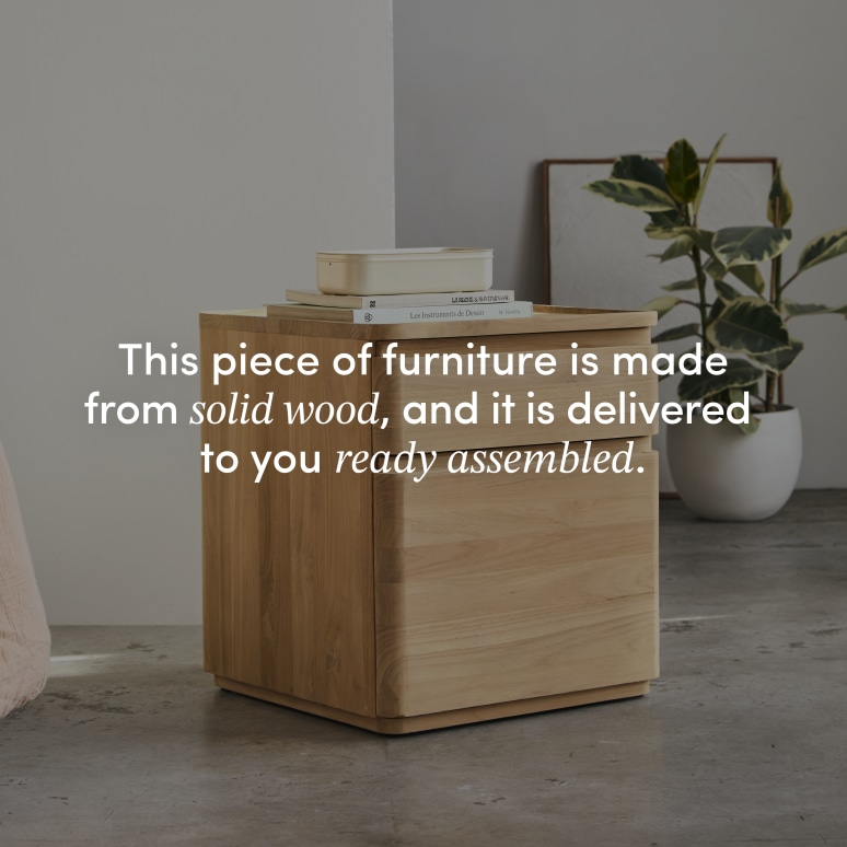 Nino - Solid Teak Nightstand