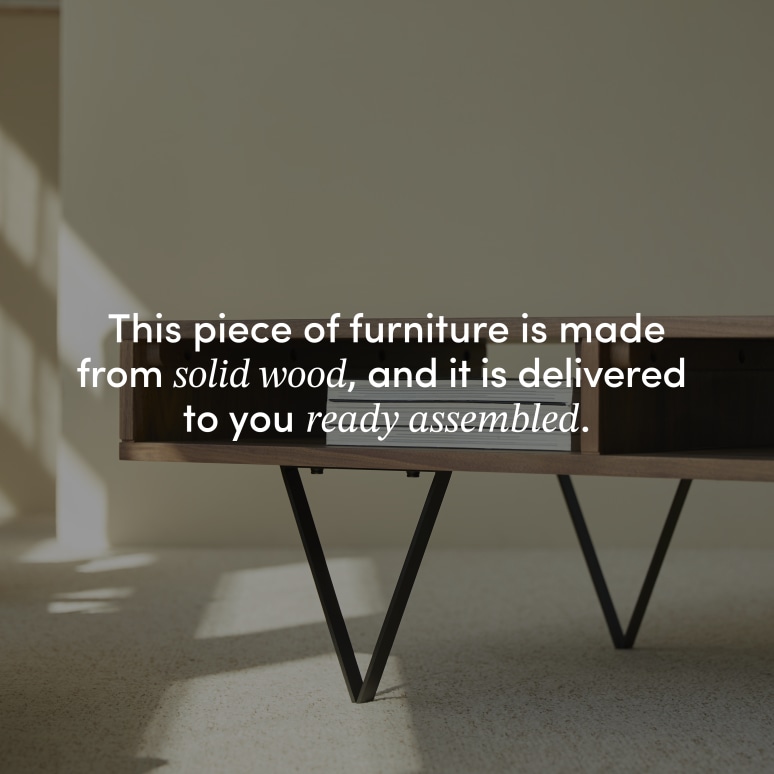 Metric - Solid Walnut Coffee Table