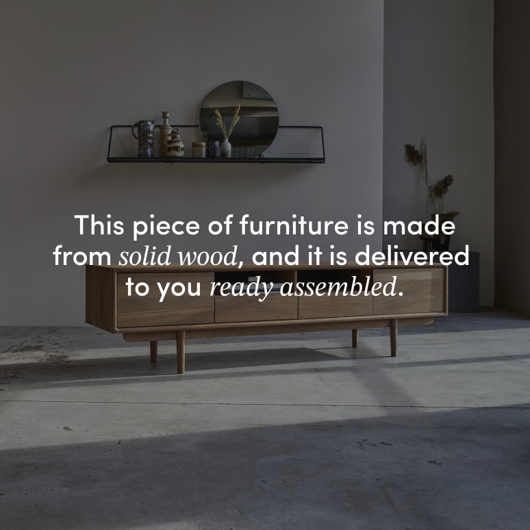 Ellie - Solid Walnut TV Stand