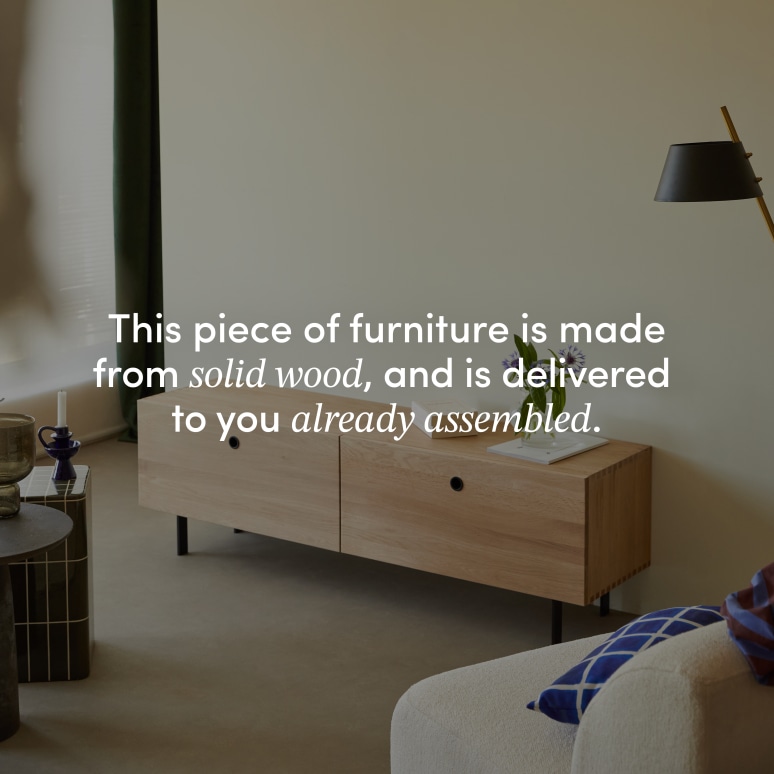 Jeanne - Solid Oak TV Stand