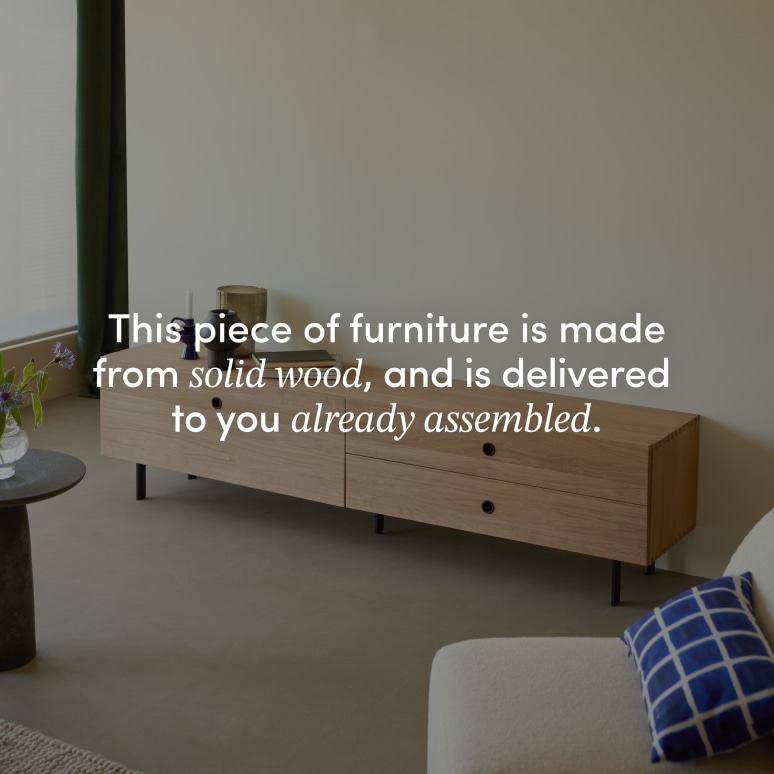 Jeanne - Solid Oak TV Stand