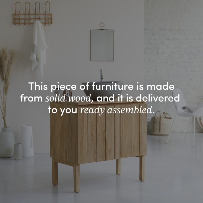 Jill - Solid Teak 32" Single Vanity