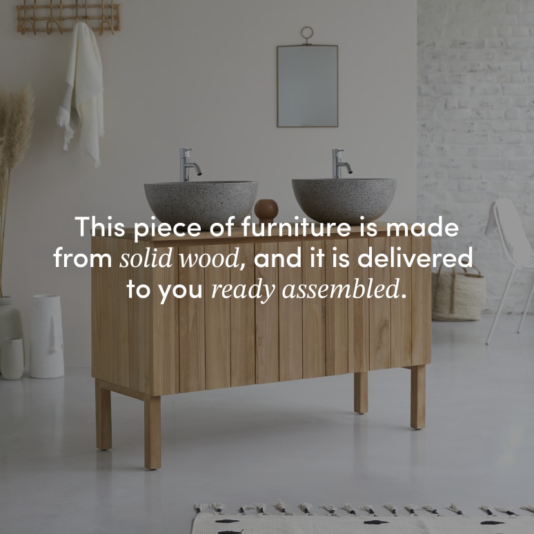 Jill - Solid Teak 48" Double Vanity