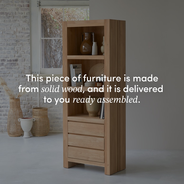Eden - Solid Oak Bookcase