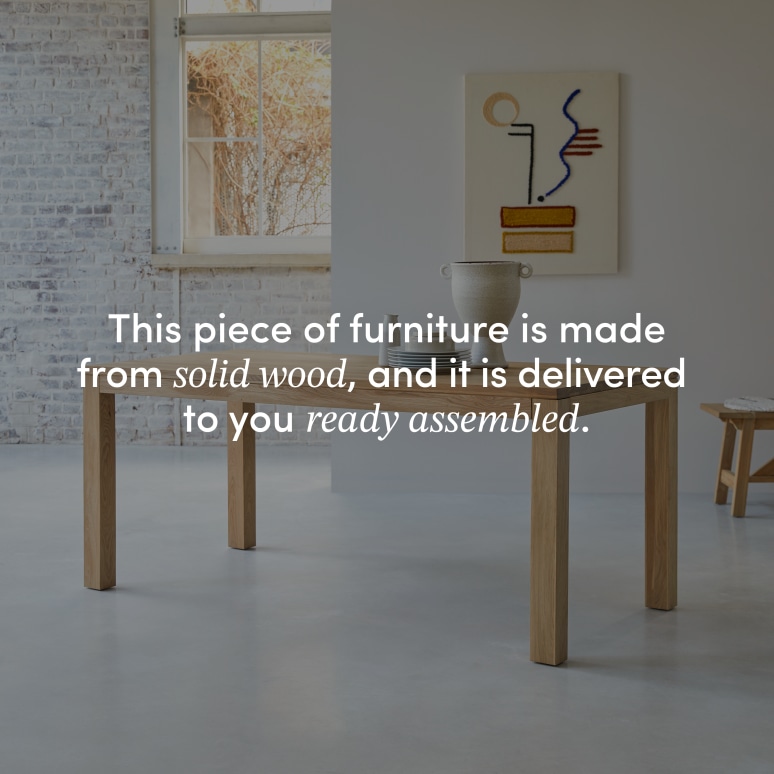 Eden - Solid knot-free Oak Table