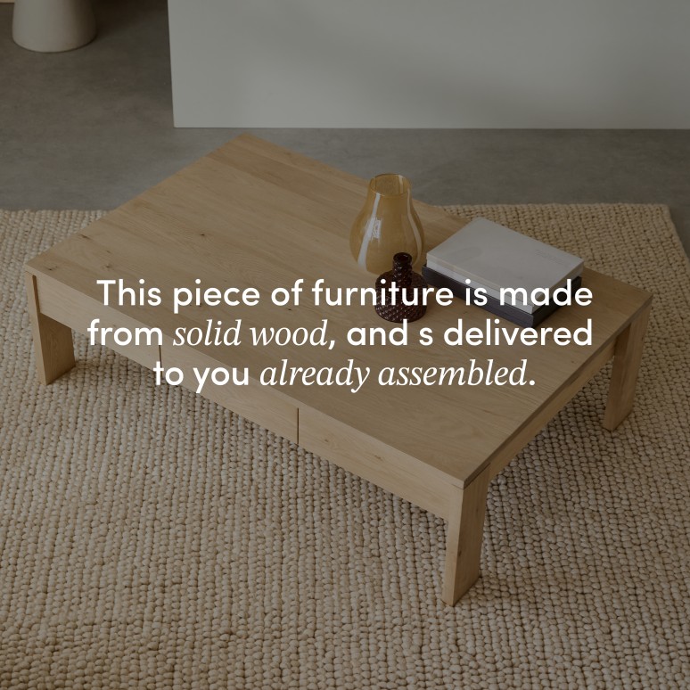Eden - Solid Oak Coffee Table
