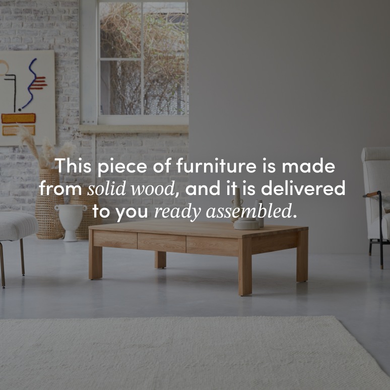 Eden - Solid Oak Coffee Table