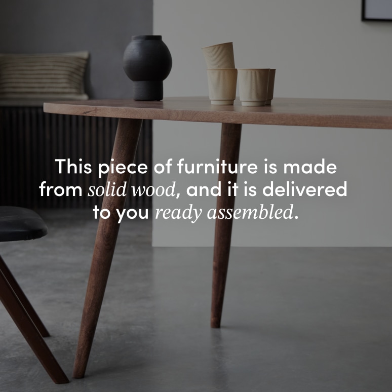 Lazare - Solid Mango Wood Table for 6 to 8 people