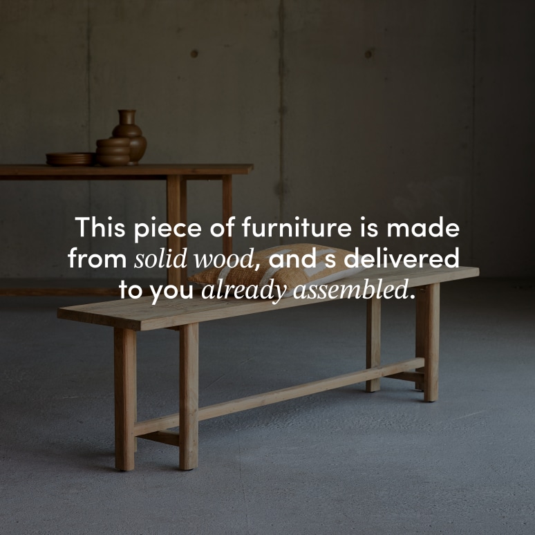 Antonia - Reclaimed Solid Teak Bench