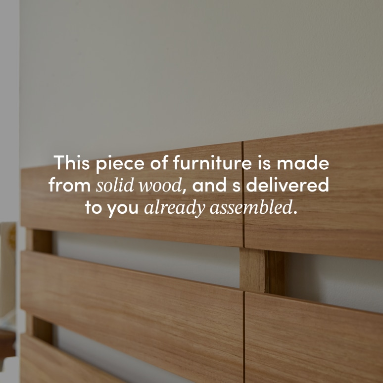 Urbain - Solid Teak Single Size Headboard 