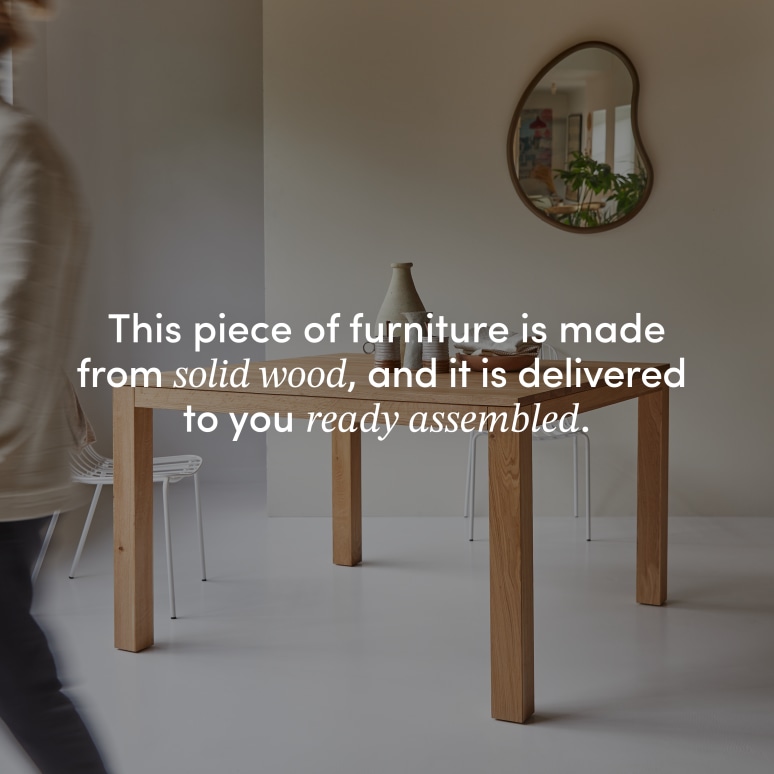 Eden - Solid Oak Table for 4 to 6 people